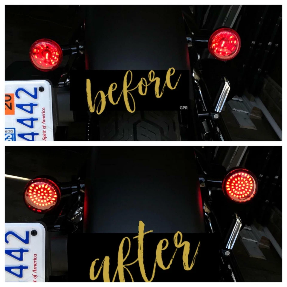 Luz trasera de freno LED roja 1157 para Harley Davidson CVO Breakout 114 Foto 3 de 4