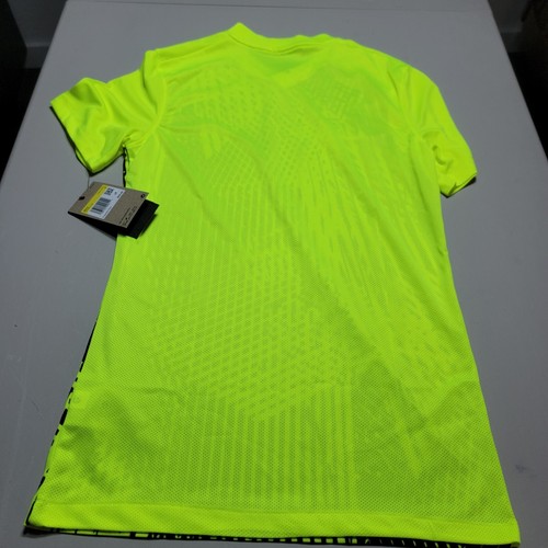 Nike US Precision IV Jersey Men’s S Yellow Black slim fit Dri-Fit DR0945-702 New - Picture 8 of 9