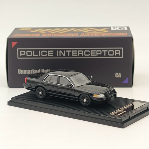 1/64 Rollin Ford CV Victoria Crown POLICE INTERCEPTOR CA Diecast Toys Model Gift