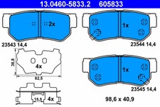 Plaquette de frein Hyundai XG