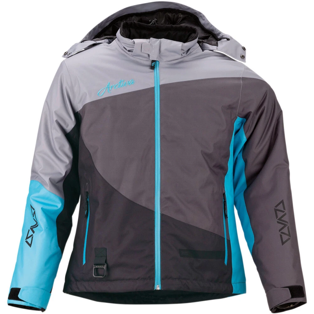 Arctiva Women s Pivot 4 Hooded Snowmobile Jacket Blue L