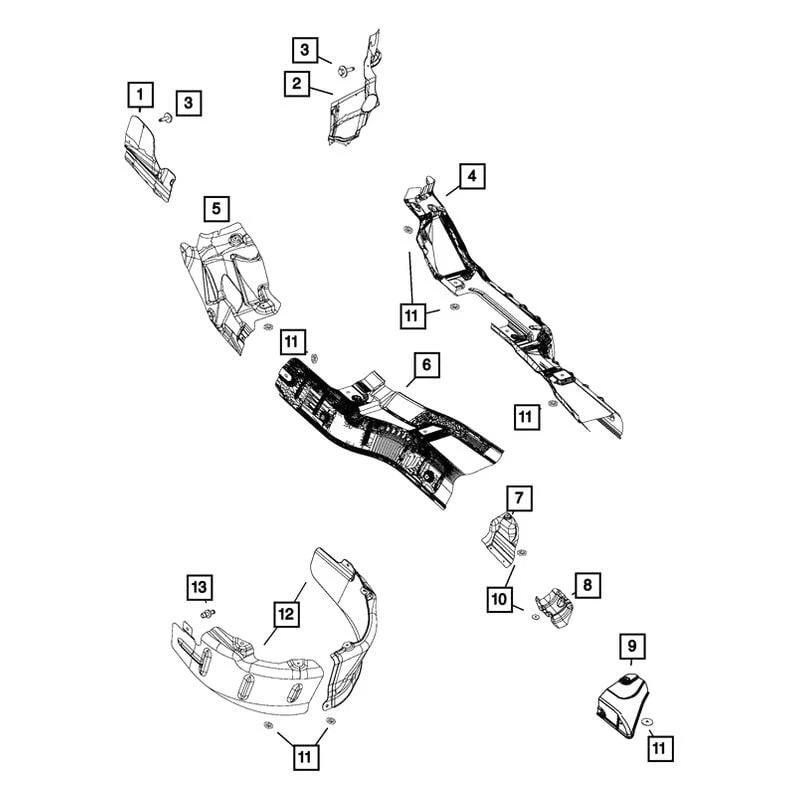 For Jeep Grand Cherokee 2011-2022 Jeep Exhaust Heat Shield - Image 4 of 4