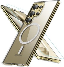 Shockproof Military Grade Transparent Back Slim Bumper Cover Case for Samsung Ga