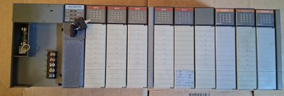 Allen Bradley 1746-A10, 10-Slot Rack with Power Supply and Cards