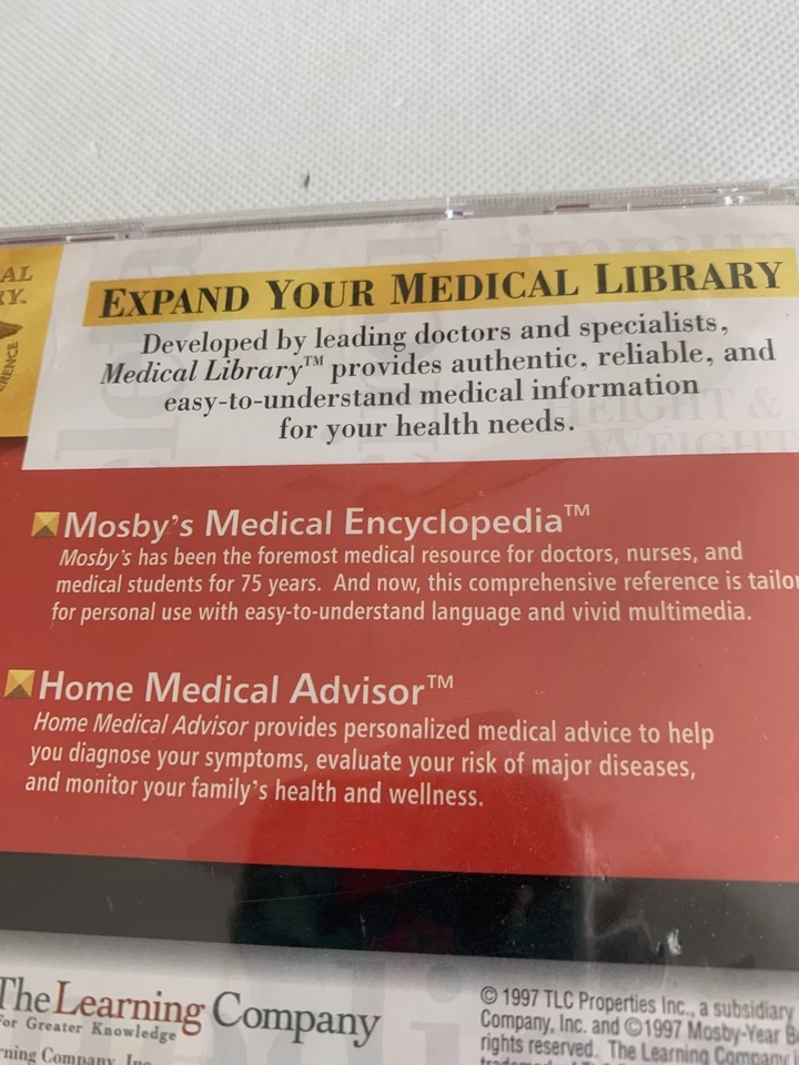 NEW CD Mosby's Medical Encyclopedia V2.0 Atlas  Human Body The Learning Company - Image 3 of 4