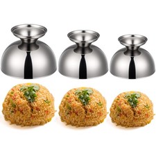 3 Pcs Stainless Steel Rice Press Mold Round Shaped Egg Fried Rice Shaper Mold...