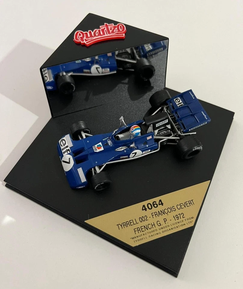 Model Tyrrell 002 François Cevert French Gp 1972 Quartzo Q4064 1/43 F1 - Immagine 2 di 4