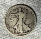 1916 - D OBVERSE WALKING LIBERTY HALF DOLLAR 90% SILVER U S COIN - VERY GOOD
