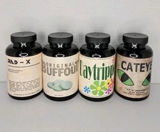 Fallout Buffout, Daytripper, Rad X & Cateye Bottle Props *Unofficial, Handmade*
