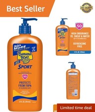 12oz Sport Sunscreen Lotion SPF 50 – All-Day Water-Resistant, Non-Greasy Formula 1.75 per gallon