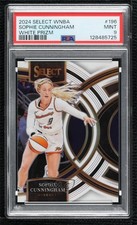 2024 Select WNBA Premier Level White Prizm 79/99 Sophie Cunningham PSA 9 v1x