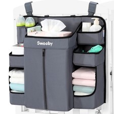 Diaper Organizer for Changing Table and Crib Diaper Stacker Nursery Organizer...