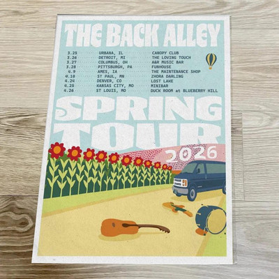2026 The Back Alley Spring Tour Poster