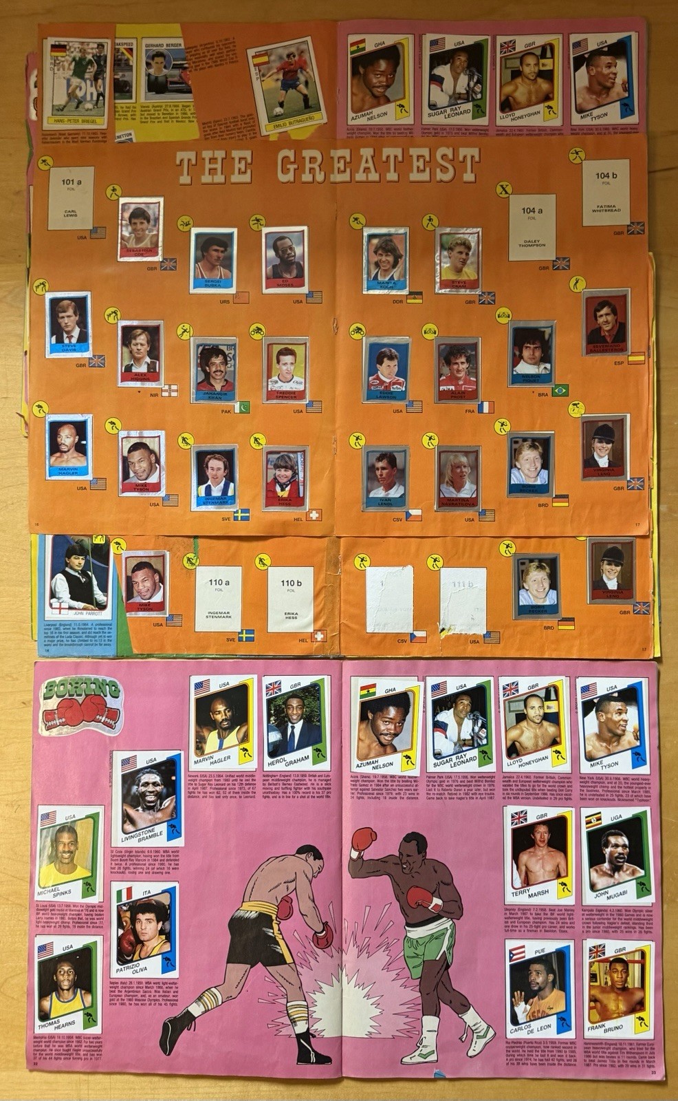 1986 Supersport Four Albums & Four Mike Tyson Rookies & More Read! view 1