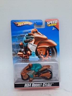2009 Mattel Hot Wheels Speed Cycles MX4 Rocket Cylcle Motorcycle 