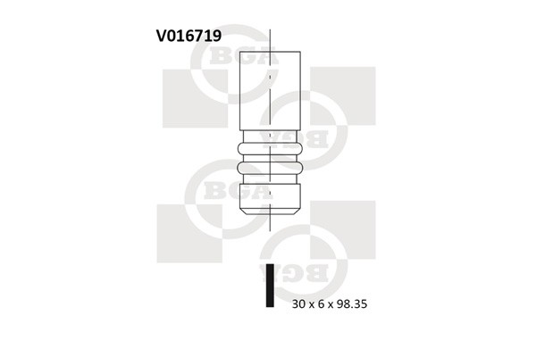 BGA V016719 Exhaust Valve for AUDI,SEAT,SKODA,VW