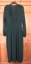 Ladies Dark Green ZARA Long Dress Size Medium (12/14)