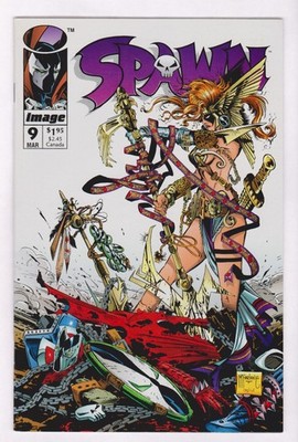 Spawn #9 (Image 92 Series - $1.95 US Mar 93)  NM-  1st App Angela
