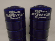 AOSmith SILO HARVESTORE SYSTEM 50'S SALT PEPPER SHAKERS COBALT BLUE