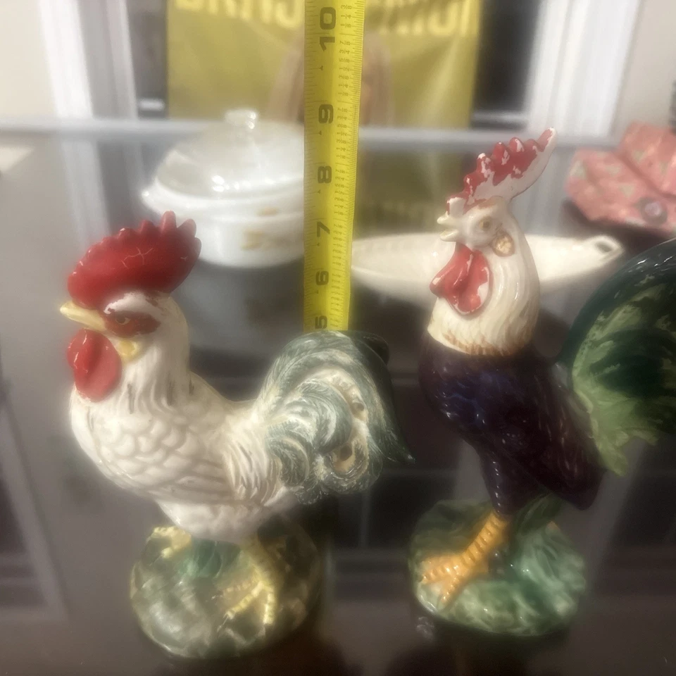 2 gallos de cerámica Napcoware  Foto 2 de 4