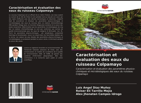 Luis Angel DíAz MuñOz (U. A.) | CaractéRisation Et éValuation Des Eaux Du...-image