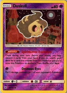 Duskull 83/236 Cosmic Eclipse Reverse Holo Common