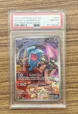 Team Rocket's Wobbuffet SVP 203 Holo PSA 8 Scarlet Violet Pokemon Promo