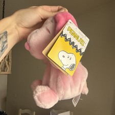 Aurora World Plush - Palm Pals - PINK SNOOPY Peanuts - 5 inch - Stuffed Toy