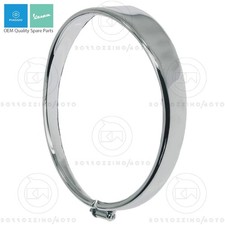 CORNICE GHIERA CROMATA FARO ANTERIORE PIAGGIO VESPA 50 100 FARO TONDO R L N