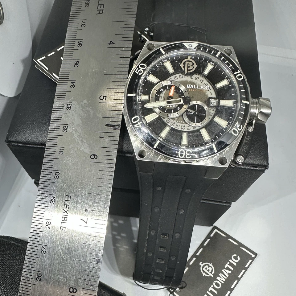 Reloj Ballast Valiant Regulador Automático Negro y Plateado - Totalmente Nuevo Foto 3 de 4