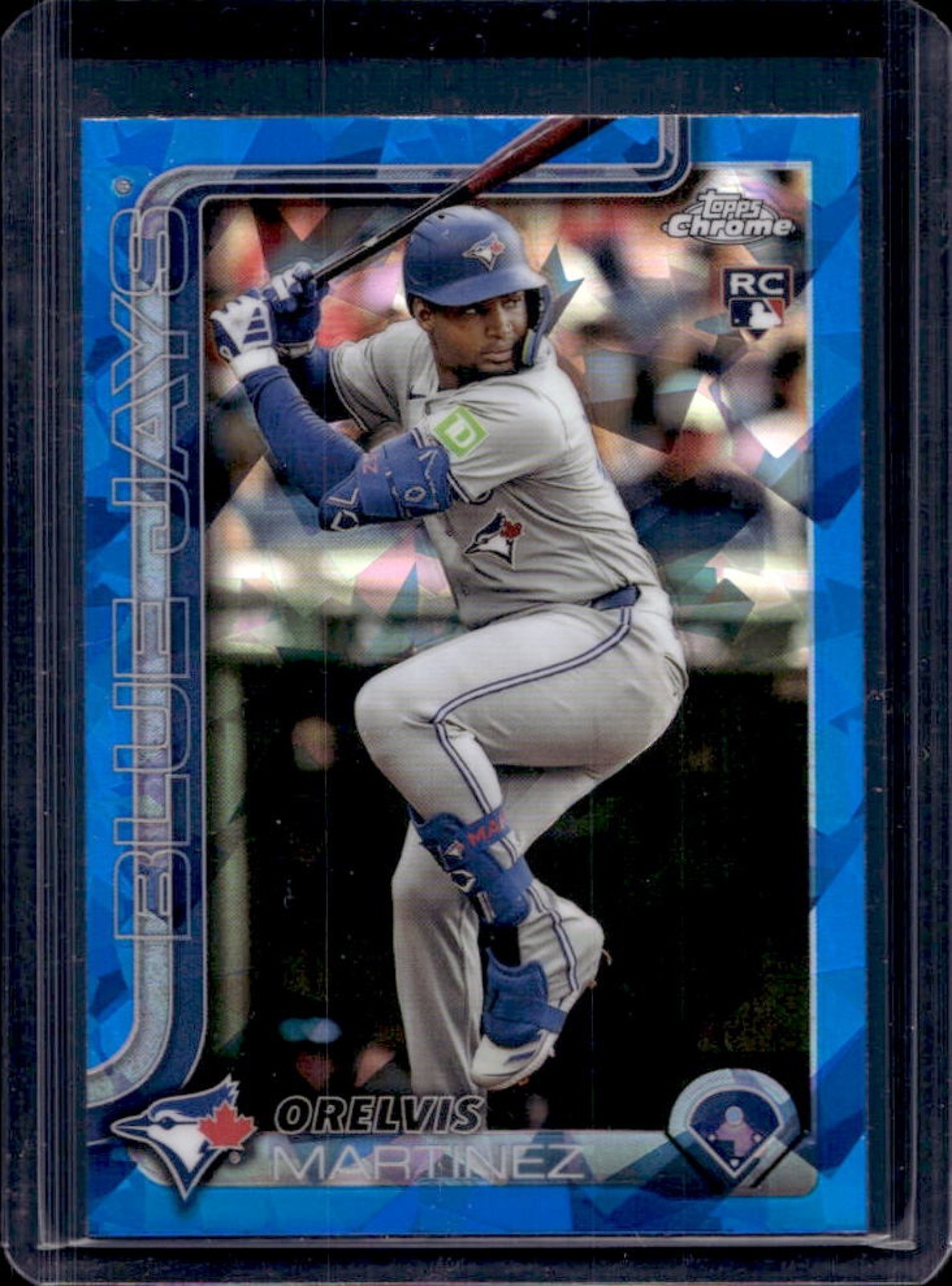2025 Topps Chrome Sapphire Orelvis Martinez RC Rookie #105 Blue Jays