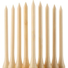 Eco-Friendly Bamboo Golf Tees, 3-1/4