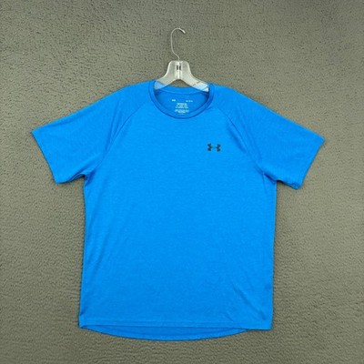 Under Armour Tech Tee T-Shirt Mens Large Loose Fit Blue Activewear Workout Gym