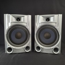 Sony Bookshelf Speakers SS-EC55S Silver Mini HiFi Compact Pair 6 Ohms Working