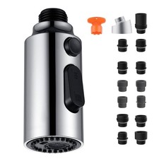 3 Function Pull Out Spray Head ABS Material for Kitchen Faucet 14 Compatibility
