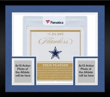 Framed Drew Pearson Dallas Cowboys Signed 2021 Panini Flawless #PA-DPE 1/25 Card