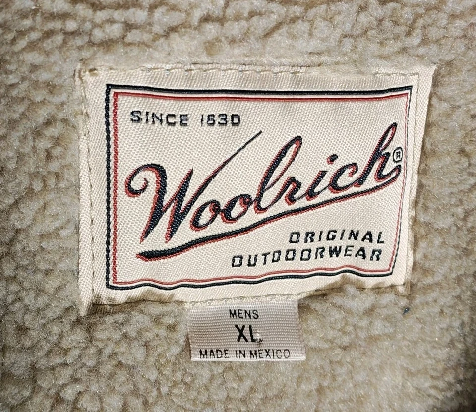 Chaqueta de Colección Woolrich Shacket Forrada de Vellón XL Lana a Cuadros EE. UU. Exterior Años 90 Foto 3 de 4