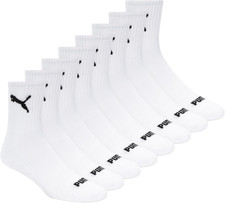 Mens High Quarter Crew Socks 8-Pack 