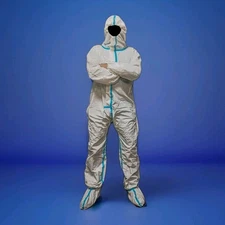 44 XL Hazmat Suits Painting Comp. Tyvek 600 Overall Attached Boot And Head Cover