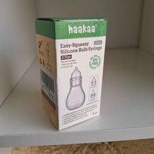 Haakaa Easy-Squeezy Silicone Bulb Syringe 2 Tips Nasal Aspirator 0 Baby Toddler