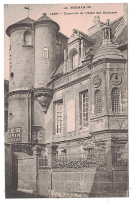 ANTIQUE 1905 UDB ENSEMBLE DE L'HOTEL DES MONNALES NORMANDIE CAEN FRANCE PC