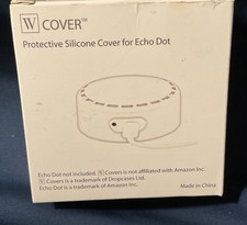 Protective Silicone Cover for Echo Dot by Wasserstein Gray 