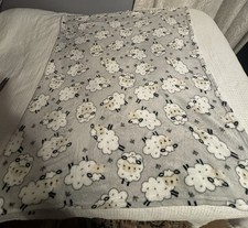 Parent's Choice Lamb Sheep Blanket Gray White Walmart Plush Fleece Baby