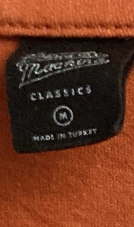 Camiseta Deus Ex Machina Naranja Para Hombre Mediana Biarritz Moto Surf Ropa de Calle Informal Foto 2 de 4