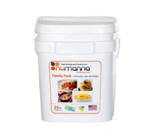 NuManna 144 Meals Emergency Survival Food Storage Kit 25 Plus Year Shelf Life