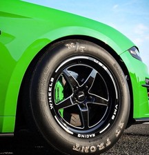 2 Vms Racing V-star Front Drag Race Wheels 18x5 Skinnies For 15-23 Ford Mustang
