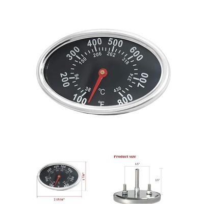 Effortless Reading Grill Temperature Gauge Replacement for Multiple Grill Models