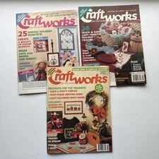 Craft Works For The Home Magazine Lot Of 3, 1990