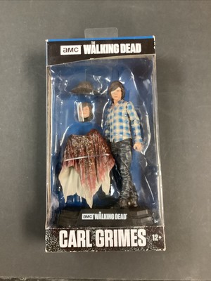 2017 McFarlane Toys Walking Dead #15 Carl Grimes Action Figure NIB New w/Stand+