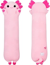 Kawaii Long Plush Axolotl Toy Stuffed Animal Axolotl Toy Pillow Hugging Pillow G